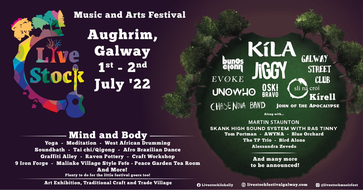 tickets_ie's tweet image. 🚨 𝗝𝗨𝗦𝗧 𝗔𝗡𝗡𝗢𝗨𝗡𝗖𝗘𝗗 🚨

The line up for this year's Livestock Festival, Galway has just dropped. Featuring some of Ireland's best artists, this is one festival you don't want to miss.

Tickets on sale NOW  👉 bit.ly/LivestockFest22

@livestock2021