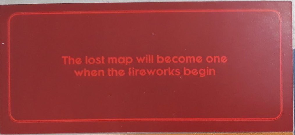 28seulgi's tweet photo. THEE lost map will become one when the fireworks begin and the fireworks did begin in finale so it makes sense why this whole RVF continuation is called prologue instead of epilogue bc basically it’s a new beginning connected to the lost map😵‍💫 https://t.co/4Hrnw6vZuz