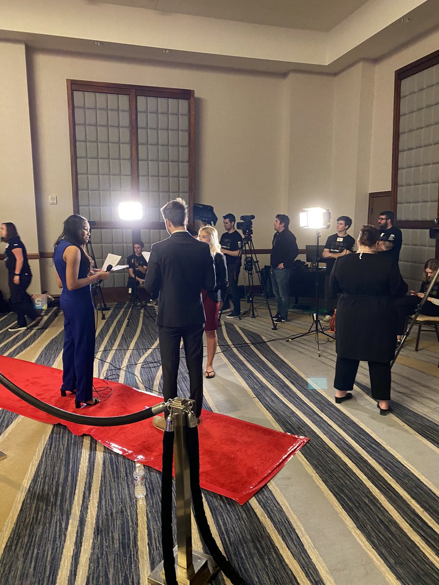 TVProdLab's tweet image. TV Lab helping staff the first Cronkite award luncheon red carpet livestream! @MitchellCCase @NikHall10