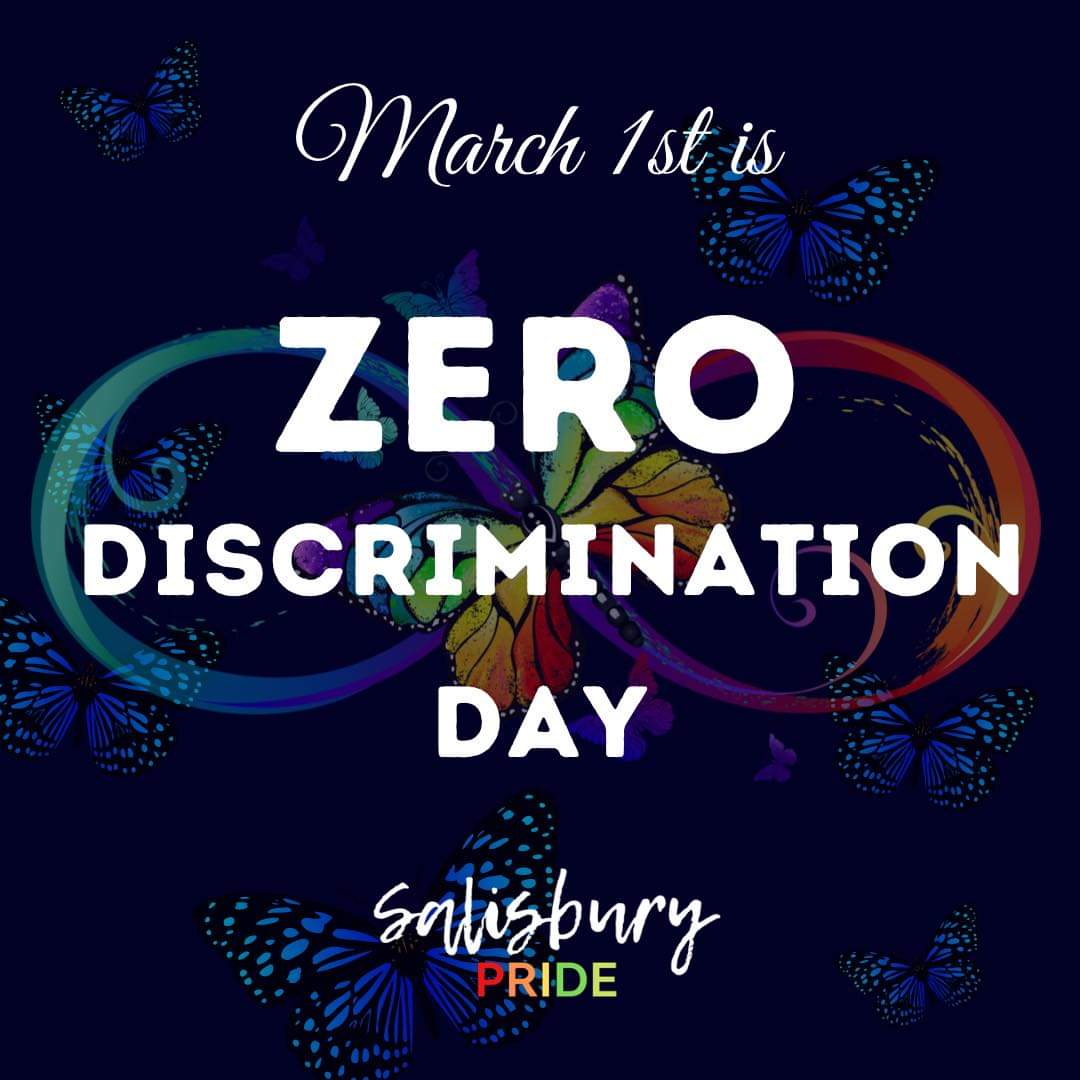 SBYPride's tweet photo. #ZeroDiscriminationDay occurs yearly on 3/1. This year, #ZeroDiscriminationDay highlights the need to take action to end inequalities of income, sex, age, health status, occupation, disability, sexual orientation, drug use, gender identity, race, class, ethnicity and religion. https://t.co/gBb8ybPvUw