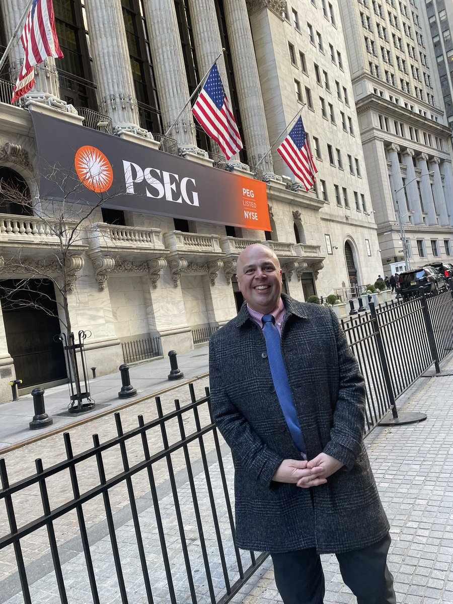 Schaefer_Tom's tweet photo. It was so much fun to ring in the next chapter for @PSEGNews with the launch of our next Vision and Mission at the @NYSE yesterday. Fantastic event and exciting times ahead. #PoweringProgress https://t.co/LMdBhRTh6j