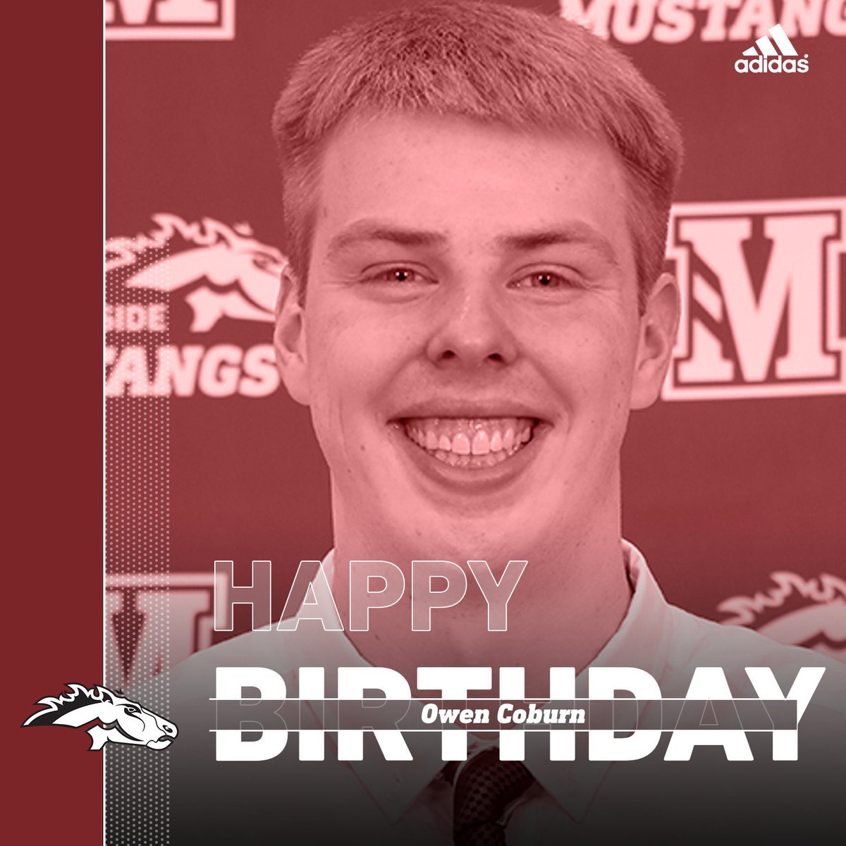 Mustang Nation: Please help us wish Sophomore big man,  <a href="/owen_coburn/">Owen Coburn</a> , a happy birthday! 
#RollStangs 🎂🏀🐴