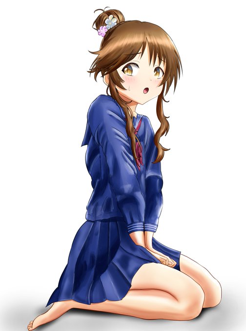 藍子ちゃんに紺セーラー着せたかっただけの絵描けたから見て～～～～～🥸🥸🥸

#高森藍子 