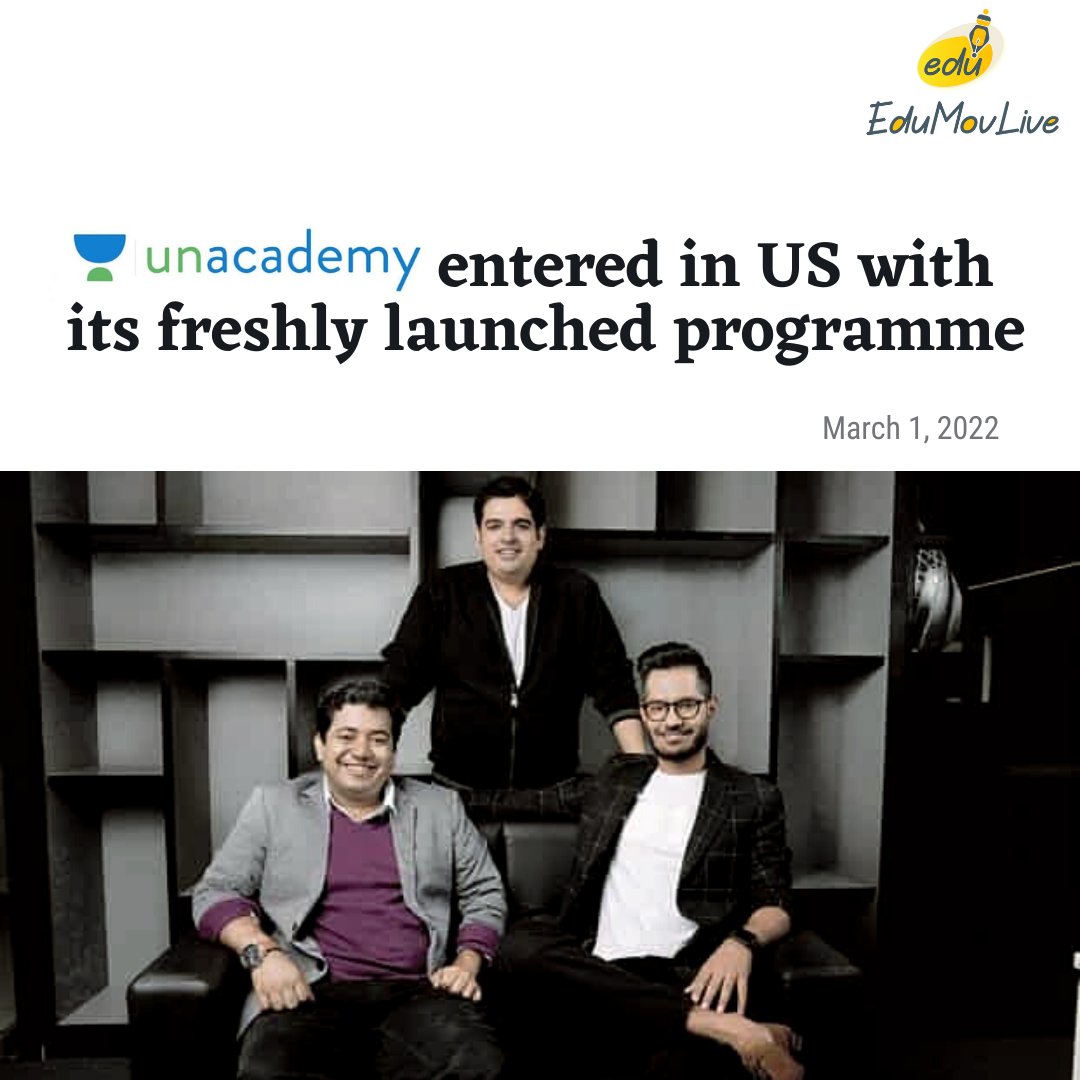 #Unacademy launches in #US with #MedicalTest Prep Courses to help candidates crack the US #medicallicensingexamination. It will have more than 300 hours of review #lectures , #mocktests and assessments, and access to over 3,000 ques related to the US #MedicalLicensingExamination