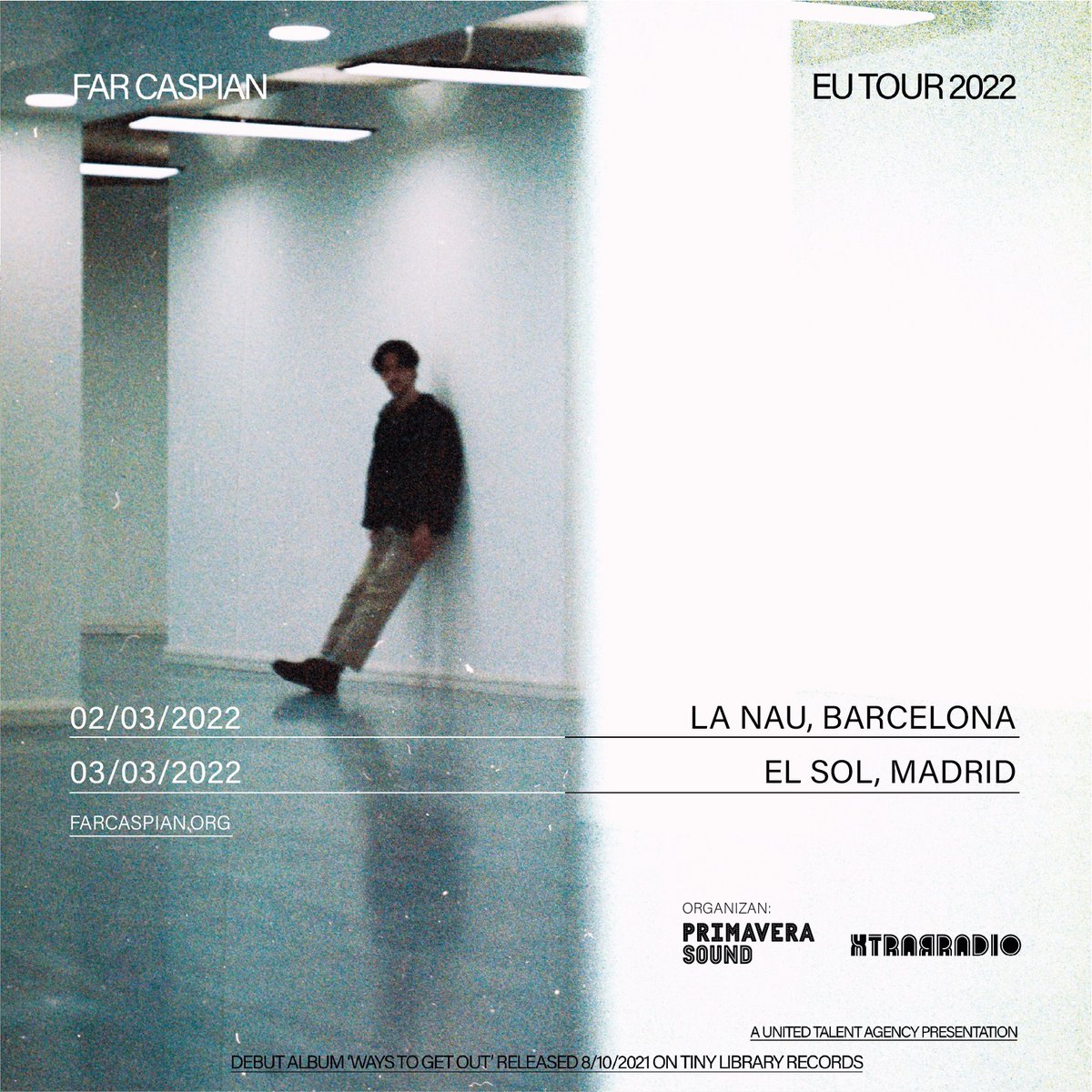 Horarios para los conciertos de <a href="/FarCaspian/">Far Caspian</a> en La Nau y <a href="/SalaElSol/">Sala El Sol</a>.
Bcn 02/03
• 20:00 Apertura de puertas
• 20:30 <a href="/bastanteband/">Bastante</a>
• 21:30 Far Caspian
Madrid 03/03
• 21:00 Apertura de puertas
• 21:20 <a href="/Caserosincasa/">Casero</a>
• 22:00 Far Caspian
#primaveratours
🎟️ bit.ly/3puZoVP