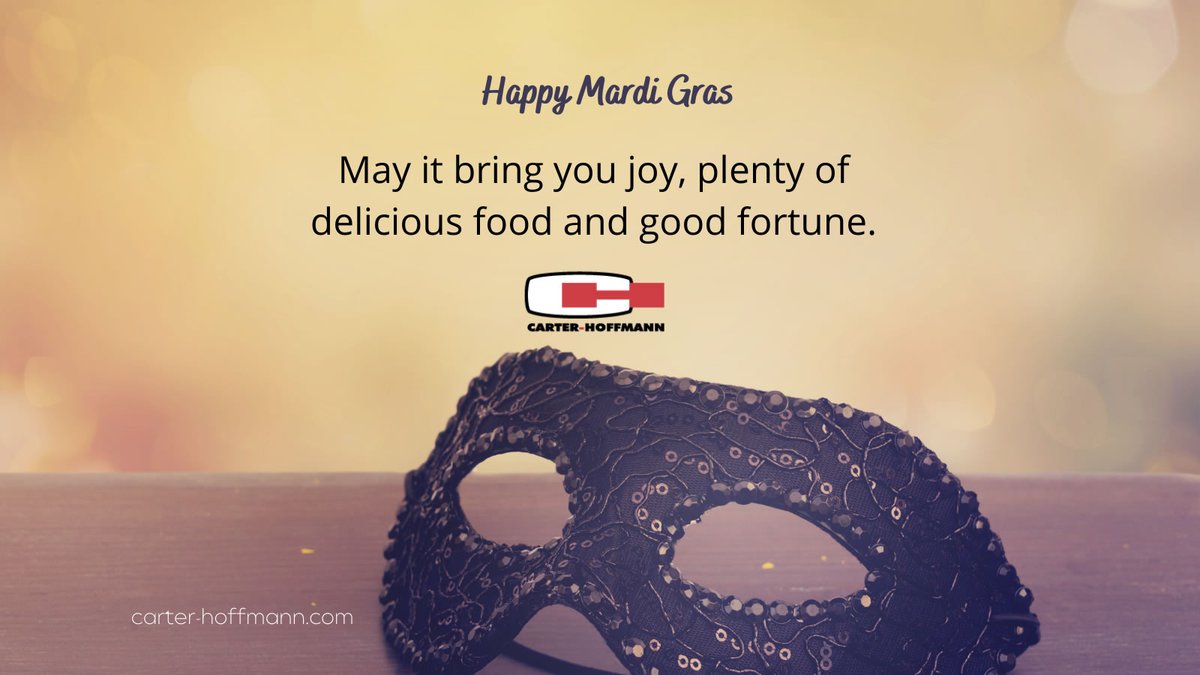 CarterHoffmann's tweet photo. Leave a little sparkle wherever you go. 💖 Happy #MardiGras! https://t.co/G9YDDvcxD9 #mardigras2022 #carterhoffmann #restaurantequipment #goodfood #celebrate #fattuesday https://t.co/hJEAvmTeVg