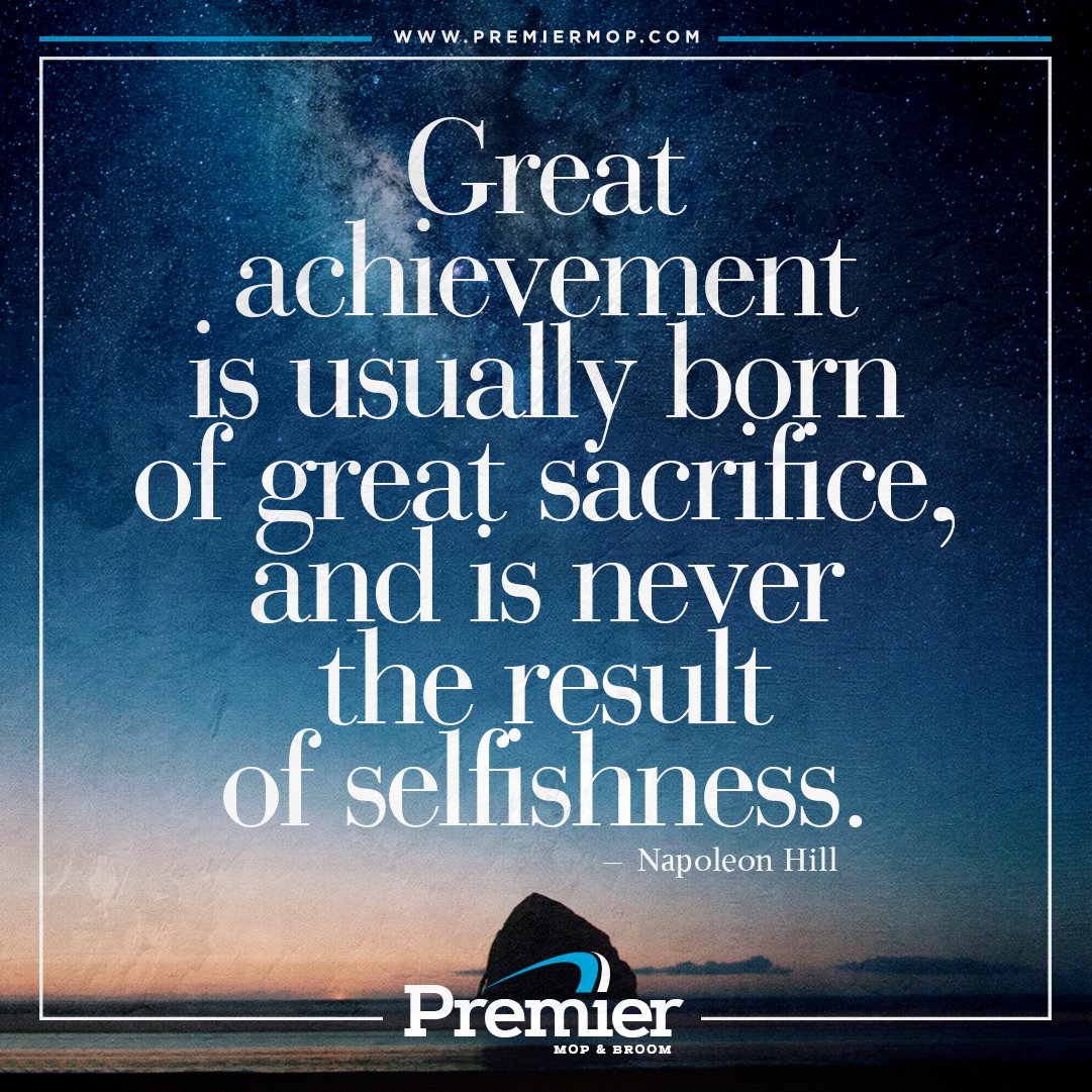 Premier Mop & Broom #JanitorialSupplies (@premiermopbroom) on Twitter photo 'Great achievement is usually born of great sacrifice, and is never the result of selfishness.' #TuesdayThoughts #TuesdayMotivation #Microfiber #PrivateLabel #WetMops #Brooms #DustMops #MopHandles #BroomHandles #CarpetBonnets <a href="/PremierMopBroom/">Premier Mop & Broom #JanitorialSupplies</a> premiermop.com 'Great achievement is usually born of great sacrifice, and is never the result of selfishness.' #TuesdayThoughts #TuesdayMotivation #Microfiber #PrivateLabel #WetMops #Brooms #DustMops #MopHandles #BroomHandles #CarpetBonnets <a href="/PremierMopBroom/">Premier Mop & Broom #JanitorialSupplies</a> premiermop.com