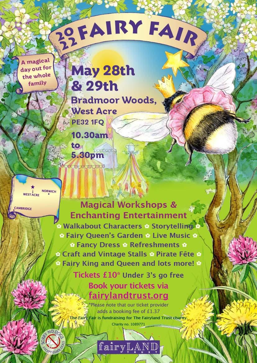 fairylandtrust's tweet image. L🐞🐞k! Our new #fairyfair poster is finished, please do share far and wide and discover the magic of nature with us this sprint. Full event info and tickets via fairylandtrust.org