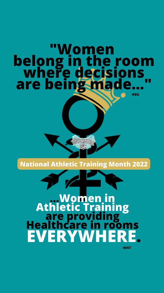 Happy #NationalAthleticTrainingMonth and #NationalWomensHistoryMonth! We've got your phone background covered 📱🤳