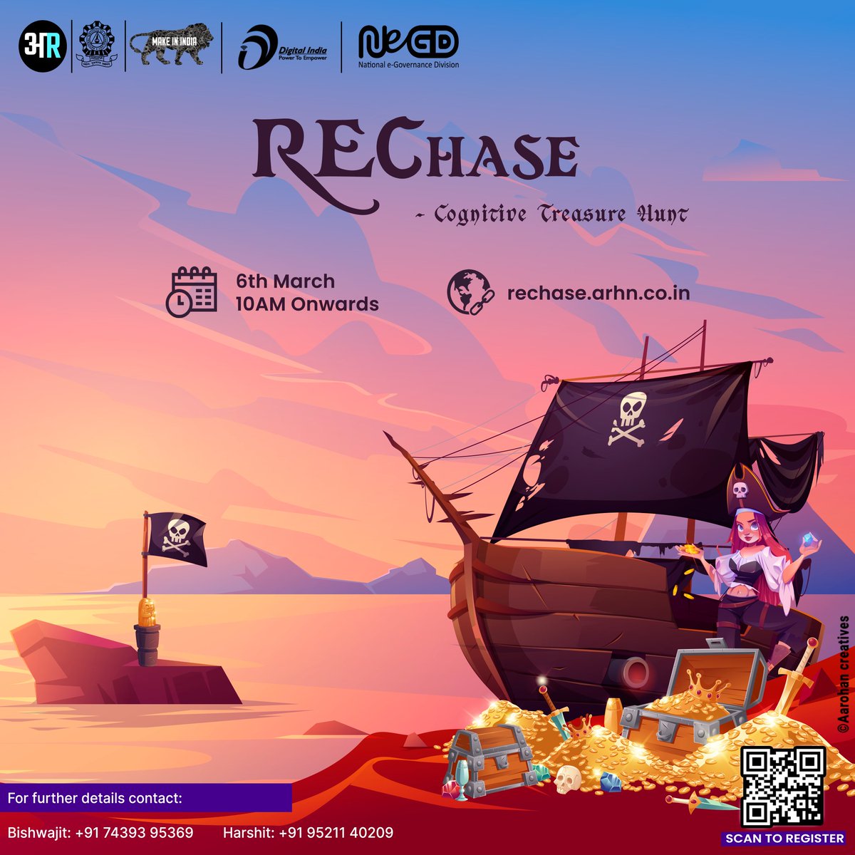 aarohan_nitdgp's tweet photo. Team Aavishkar brings you REChase, an intense treasure hunt event to test your wits to the core. Find the hidden clues and inch closer to the treasure! 

Date: 6th March
Time: 10:00 AM onwards
Link: https://t.co/N5NMicVkwC

#Aarohan #TeamAavishkar #DemystifyingFuture #Metaverse https://t.co/vnv2zlLT1X