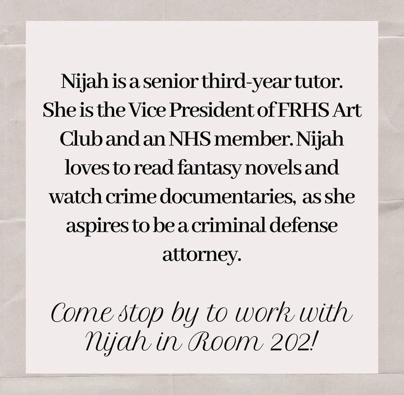 #TutorTuesday ✏️ | Nijah Childs

Meet Nijah, one of our senior tutors! ☺️🌸