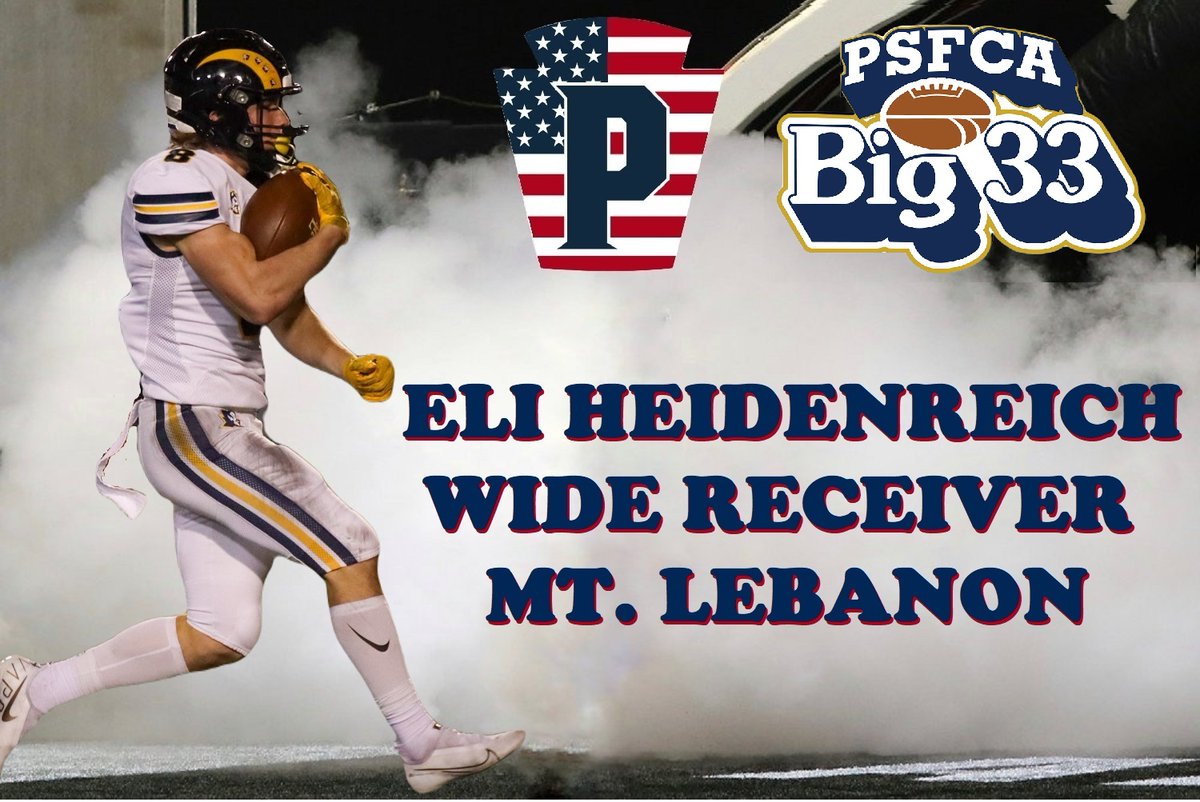 mtlebofootball's tweet photo. Congrats to Joey Daniels (QB), Will Harvey (DL), Eli Heidenreich (WR), and Alex Tecza (RB) on their selection to the Big 33 Team!

They will represent PA against MD over Memorial Day Weekend. #LeboPride

https://t.co/tJjFpLH1tw

@psfcabig33 @MtLebanonSports @mlbluedevilclub https://t.co/MGk1sw2OPj