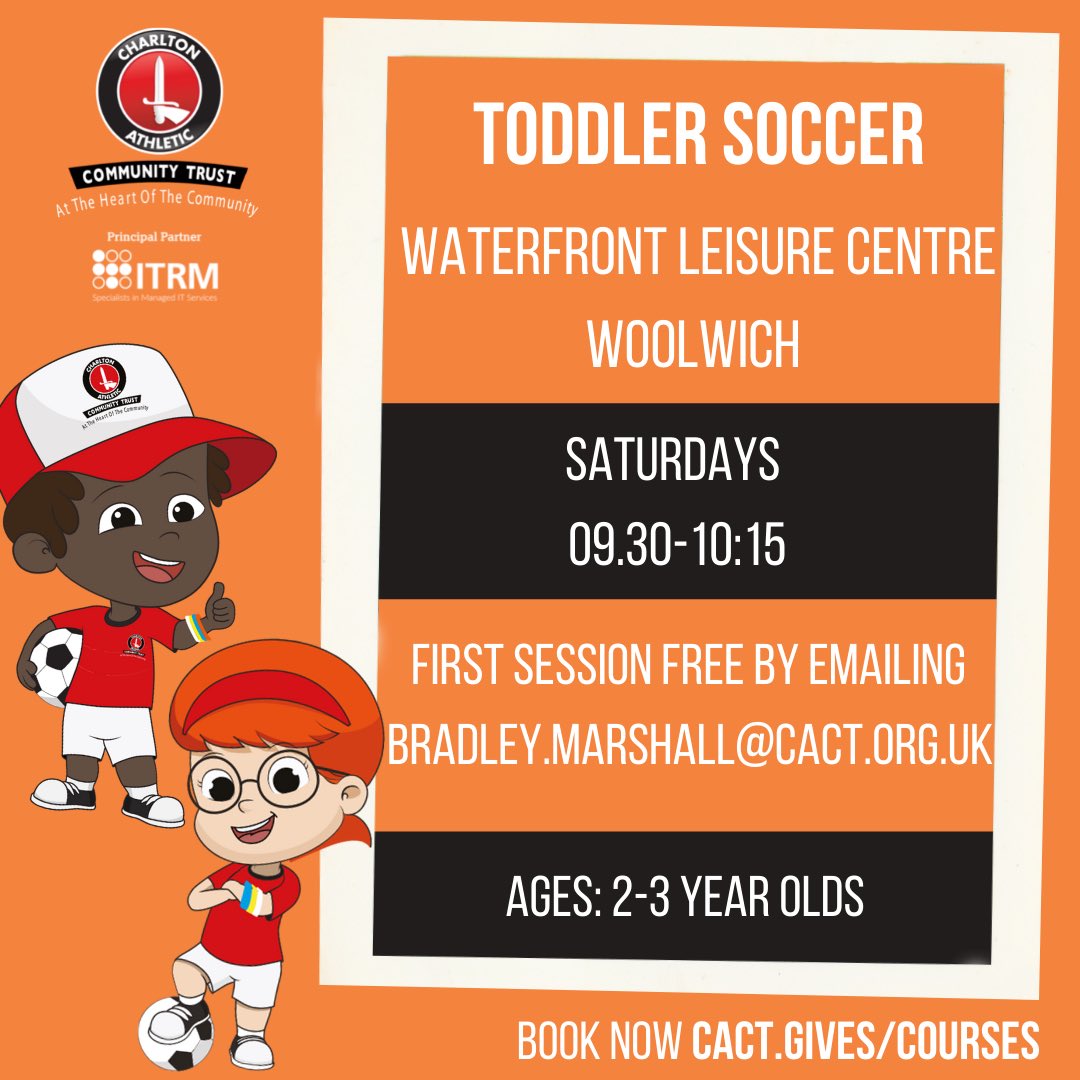 CACT Football and Sports Development on Twitter "TODDLER SOCCER for children aged 23 years