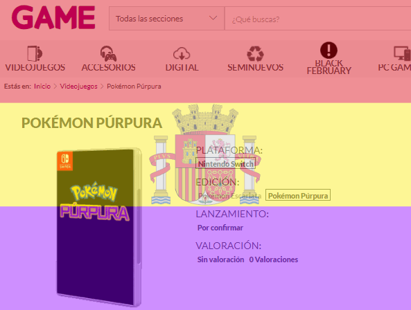 VideojuegosGAME's tweet photo. Oye, que ya está la reserva de los nuevos #Pokémon en GAME 👀

Pokémon Escarlata Españita 👇
https://t.co/ffX0dPbT96

Pokémon Púrpura Republic Edition 👇
https://t.co/fM4xj3k19S https://t.co/QnnhTCt60S