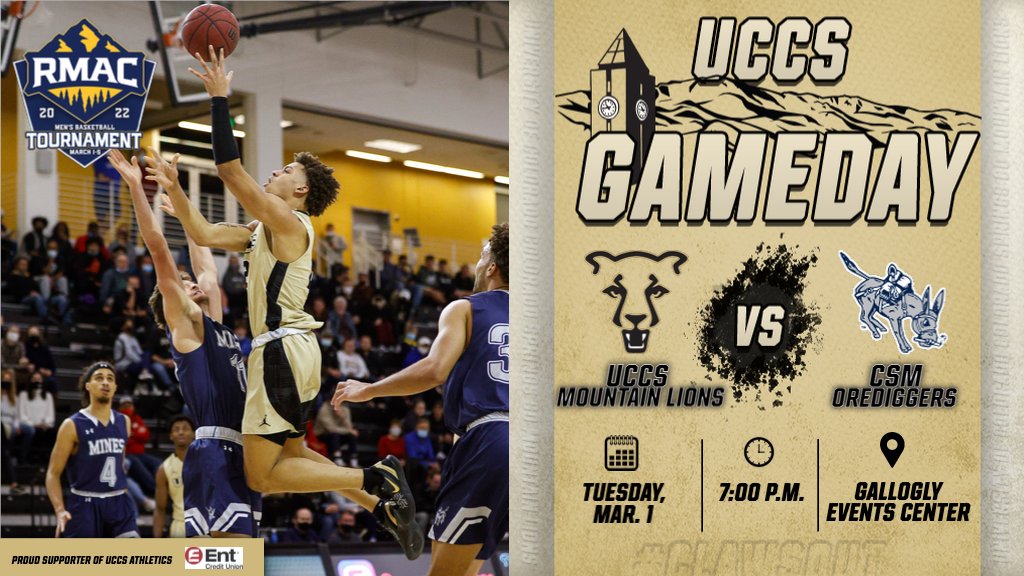 🏀GAME DAY🏀

RMAC TOURNAMENT QUARTERFINAL

🆚 Colorado School of Mines
📍 Colorado Springs, CO
🏟️ Gallogly Events Center
⌚ 7:00 p.m.
📊 fal.cn/3mzAs
🎥 fal.cn/3mzAr

#GoMountainLions #RMACmbb