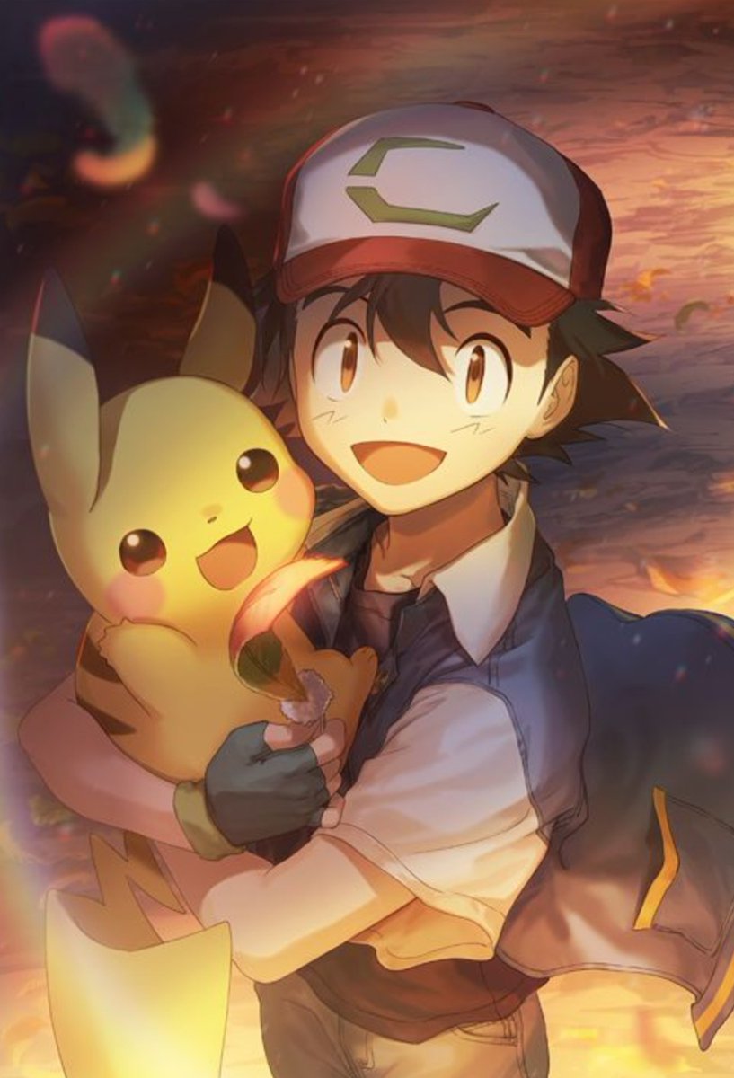 Galaxy10211's tweet photo. POKEMON ASH END PIKACHU FANART https://t.co/0oWqzXYsD1
