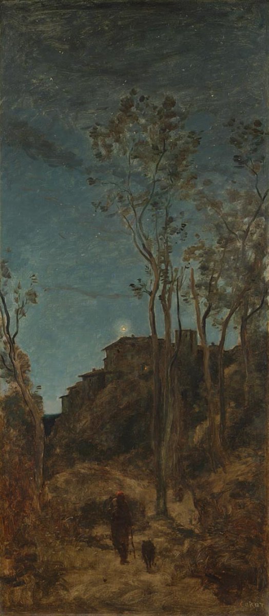 'The Four Times of Day: Night' Corot, about 1858.