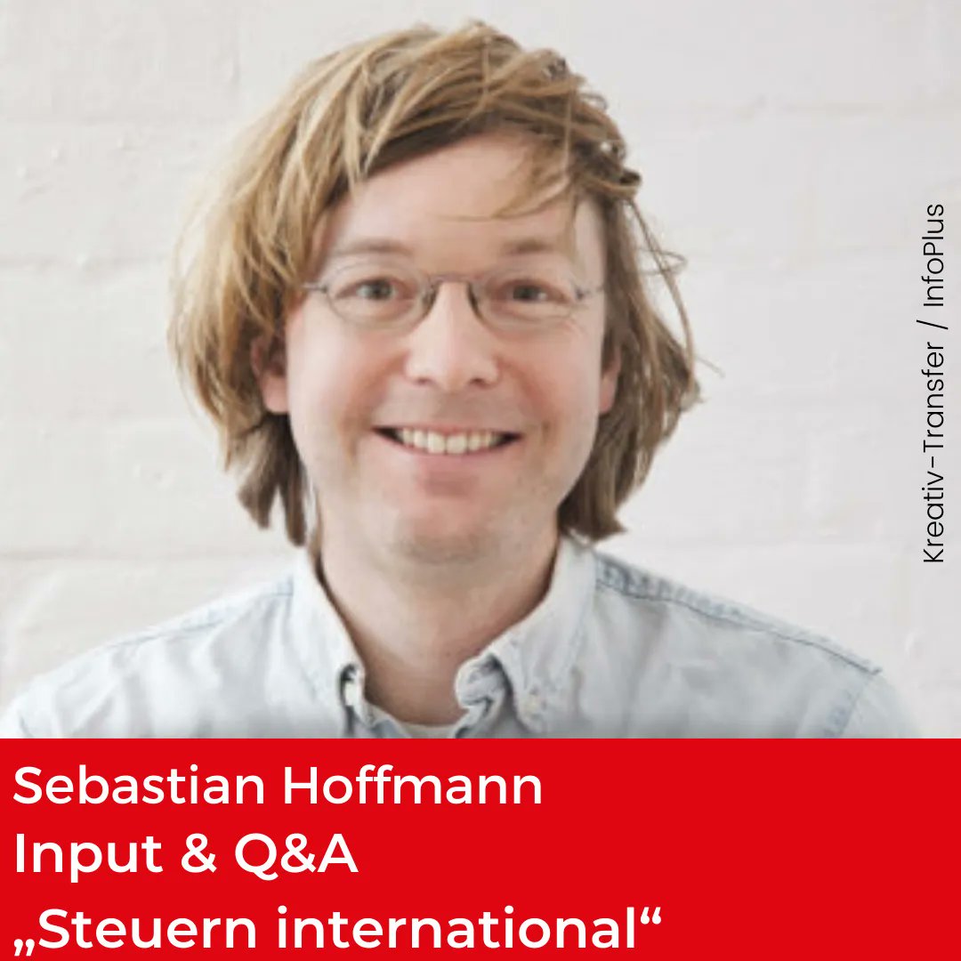 #GetToKnow – InfoPlus | Kreativ-Transfer
Morgen findet unser Input &amp; Q&amp;A „Transport und Zoll“ statt. 

Lernt schon mal unseren morgigen Referenten Sebastian Hoffman <a href="/sibsi/">sisi</a> kennen.

Wir freuen uns!

#DarstellendeKunst #touringartists #SteuernInternational #Beratung