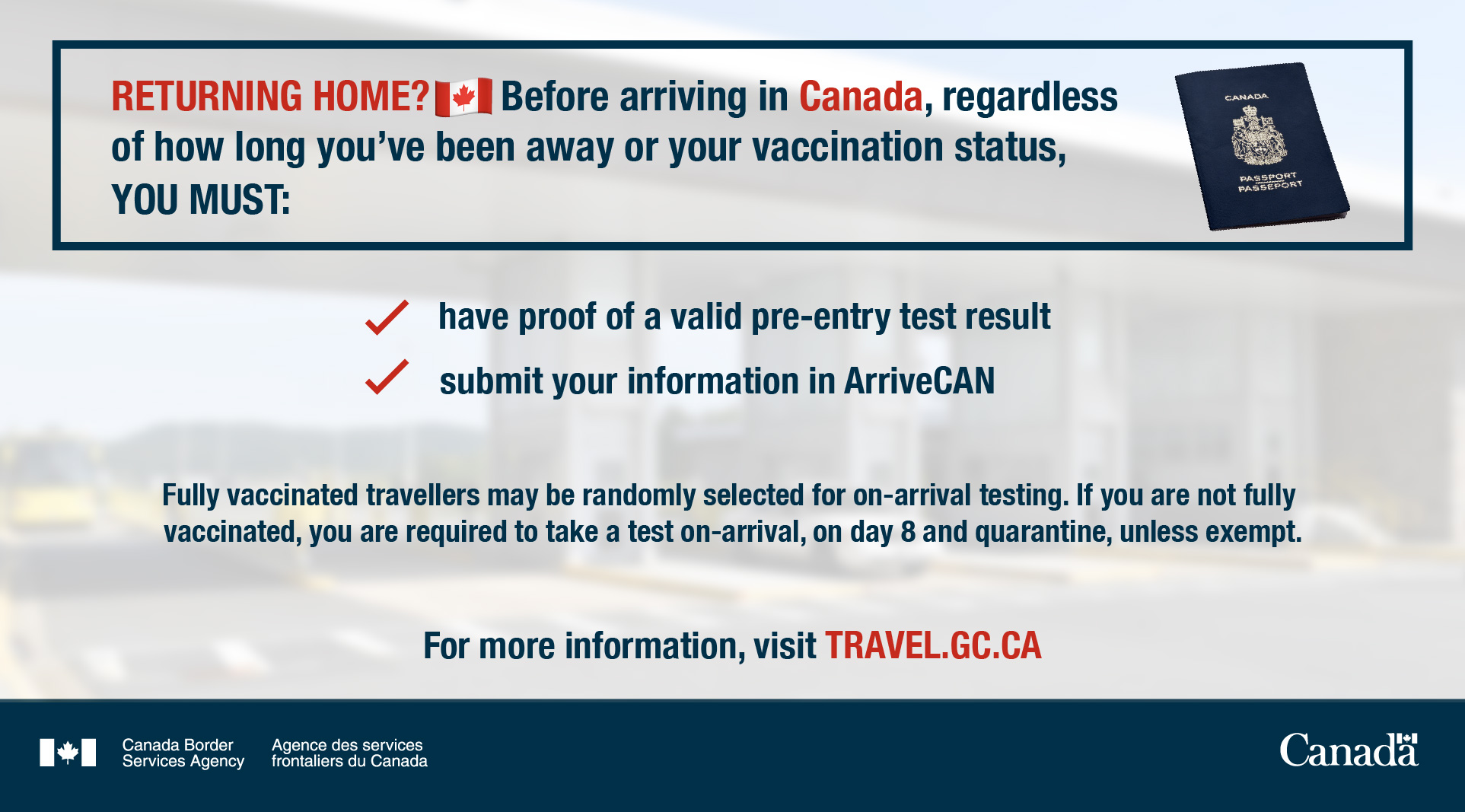 Canada Border Services Agency on X: &ldquo;Returning home to Canada 