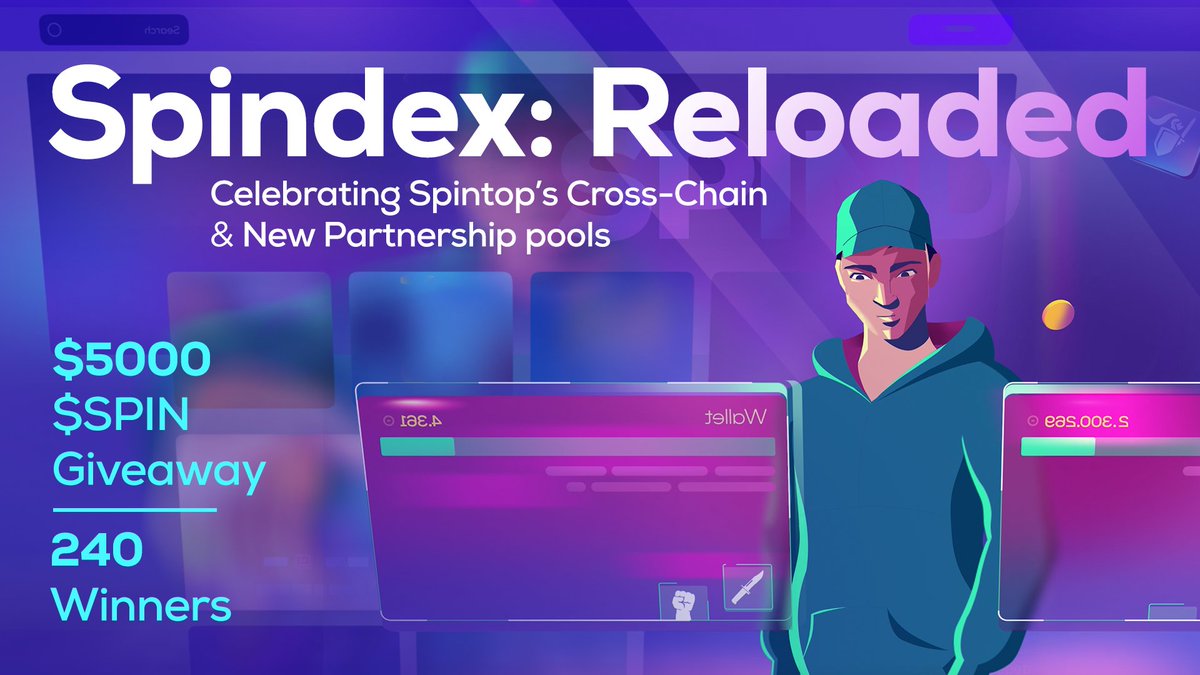 🔁Spindex: Reloaded! @SpintopNetwork is celebrating its upcoming cross-chain news & new partnership pools with a Gleam #Giveaway🎉🎊 🔥🚀$5000 worth of $SPIN for 240 lucky winners!🌪️ $100➡️10 $50➡️20 $25➡️60 $10➡️50 Join now! ⬇️ gleam.io/dpdy6/spintop-…