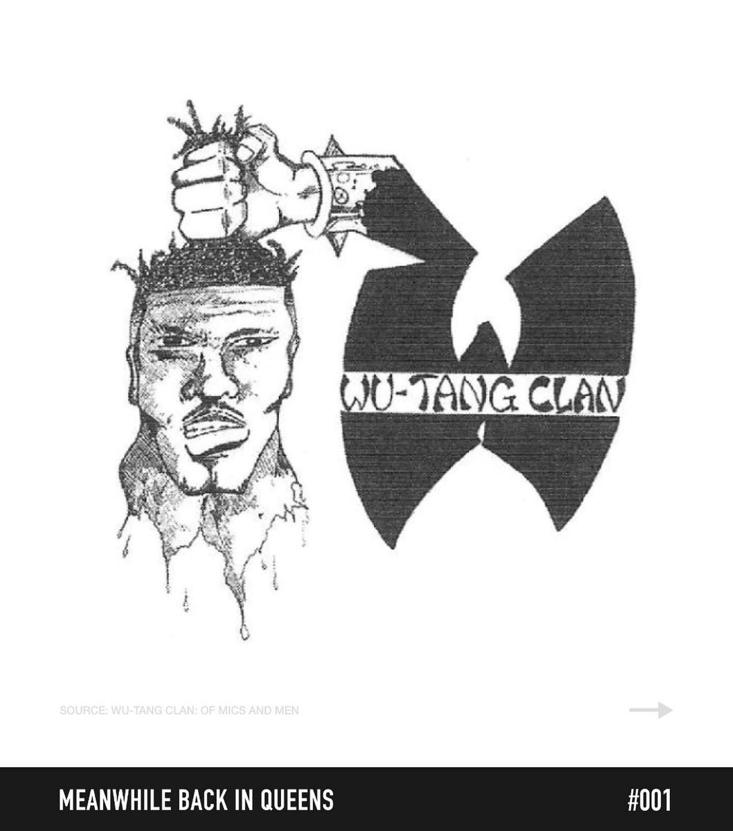 MBIQ_'s tweet photo. The iconic Wu-Tang Clan logo was designed by Jamaica, Queens native @MathematicsWU https://t.co/Ig1ZyqiVnZ