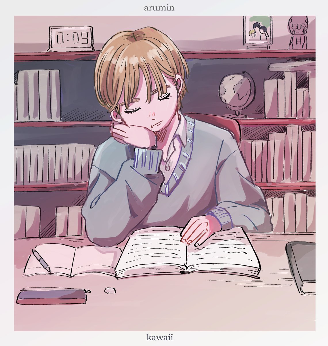 アルミンを描いた
線だけの方が似てる気がする 