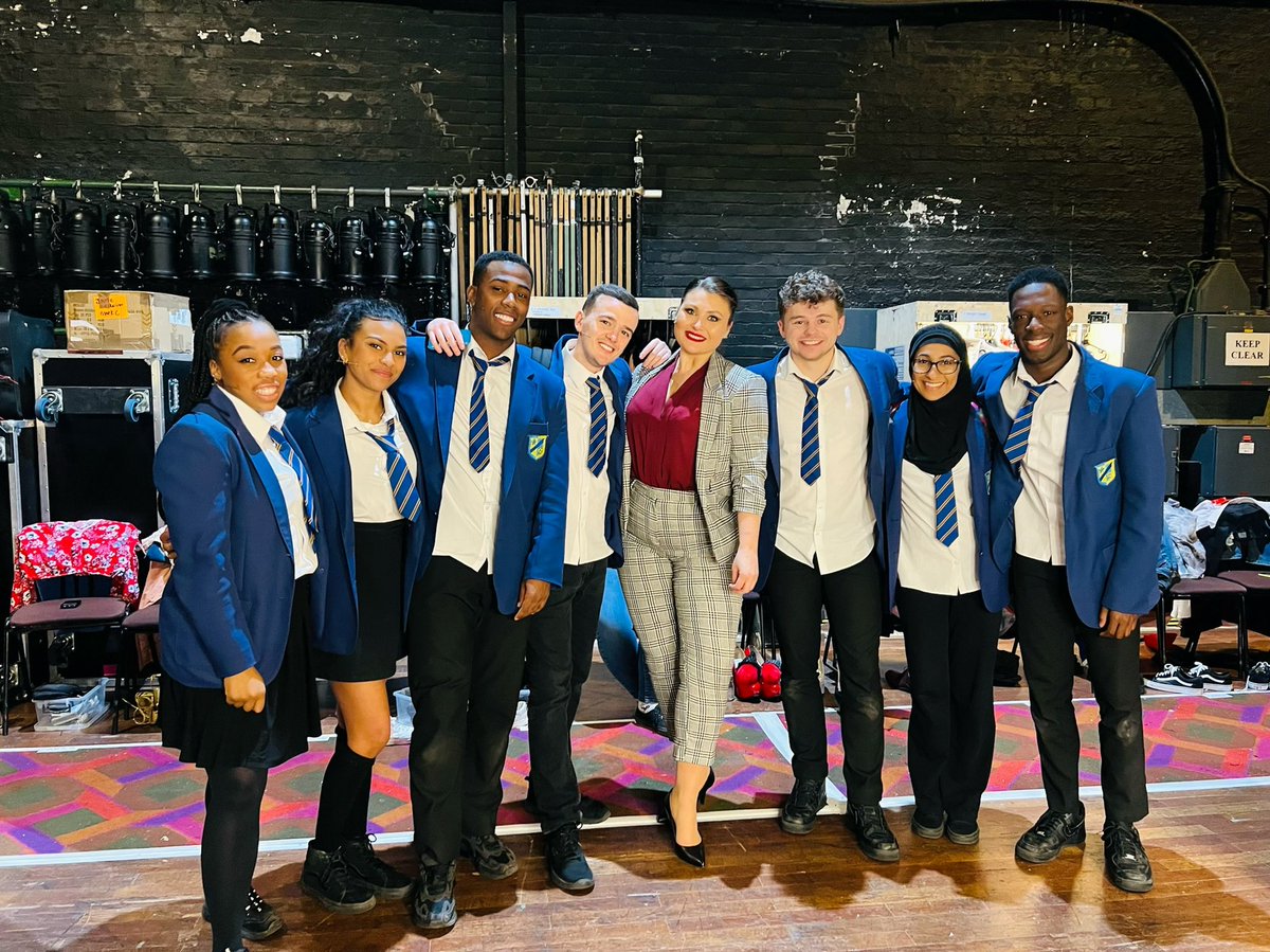 Not all of them in this pic (quick snap!) but can’t tell you how much love I have for the Yr 11’s <a href="/JamieMusical/">Everybody’s Talking About Jamie - Musical</a> tour 💙 just a joy every one one them! All absolute beauties inside and out! Thanks for being legends!! 
#jamiemucical #understudylife