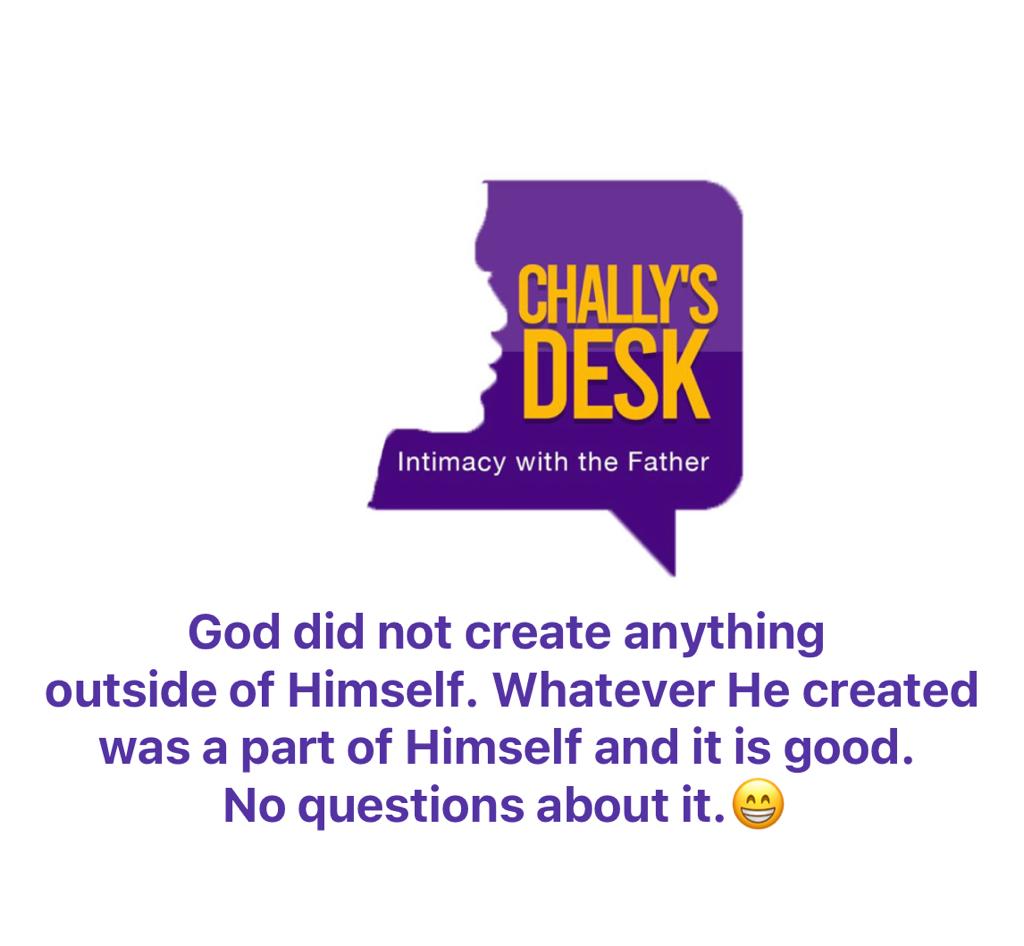 ChallysDesk's tweet photo. The Creator's love for mankind is so powerful that we reflect Him when we do what He desires.
#ChallysDesk #JesusGirl #Bible #JesusChrist https://t.co/WbKlW0aWhP
