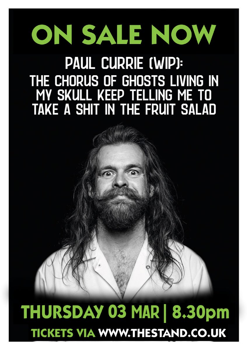 ‘I'll be back to see him every year. My favourite comedy show of the Fringe [2018]' - Stewart Lee

Coarr what an endorsement, you'd be mad to miss <a href="/PeeVeeSee/">Paul Victor Currie</a> THIS THURSDAY with his new hour of absurdist comedy! Grab your tix now, now, now: tinyurl.com/mr22nrf3