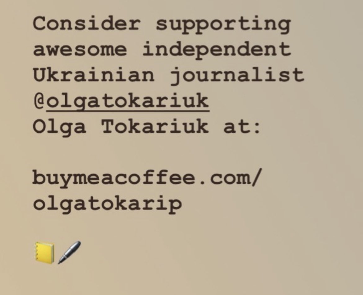 nic0nixie's tweet photo. I just supported Olga Tokariuk on @buymeacoffee! 🎉 
You can support by buying a coffee ☕️ here — https://t.co/DW3N5dW6VN https://t.co/kq9ACk7DJF