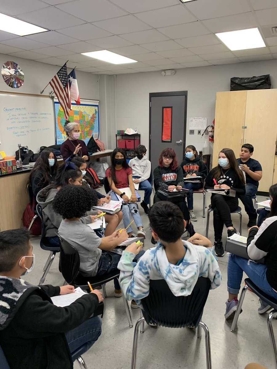 shellane1982's tweet image. Socratic Seminar going on in 6th grade AVID today! Pilot/Co-pilot model! Diving deep! @AVID4College @dmsrangers_avid @CCISD @BelindaAguilar_