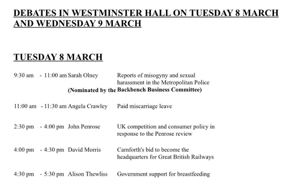 Really pleased that our chair @alisonthewliss has secured a debate next week on Government support for breastfeeding - a good opportunity to talk about the findings of the @WHO @UNICEF report, as well as the need for support and milk banking. #EndExploitativeMarketing