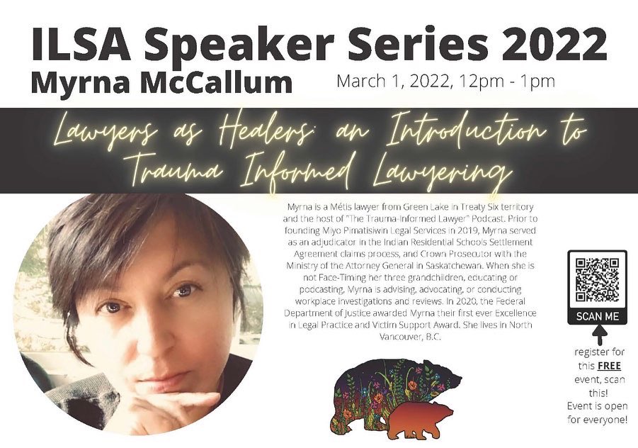 Today we have Myrna presenting at our Speaker Series starting at 12pm MST! Please log in if you can! I’m sooo excited🤗