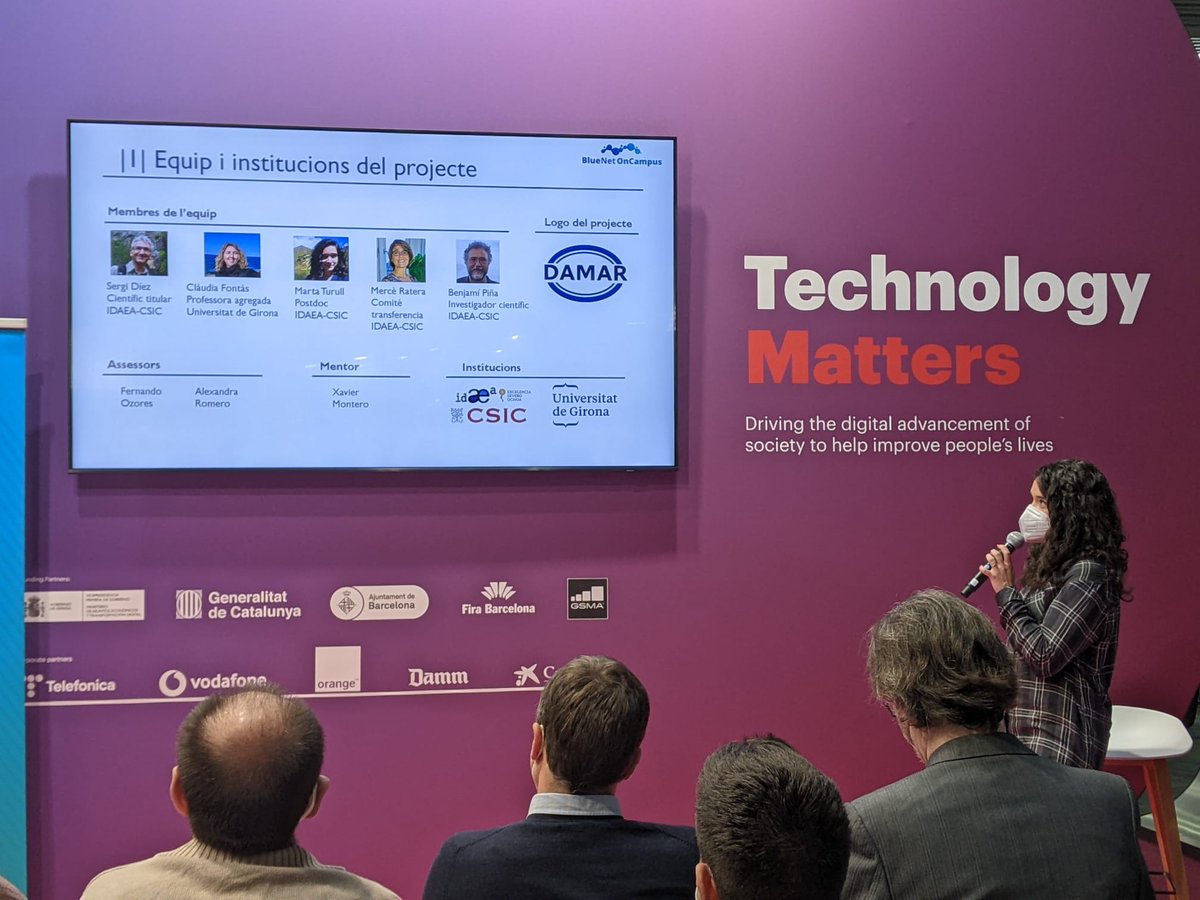 Hem presentat el projecte sobre #mostrejadors de #contaminants en #aigua al #4YFN22 gràcies al programa <a href="/bluenetcat/">BlueNetCat-Xarxa Marítima de Catalunya</a> i #Oncampus <a href="/TheCollider_MWC/">The Collider</a>. Una gran experiència! <a href="/campusaigua/">Campus Aigua UdG</a> <a href="/UdGRecerca/">UdG Recerca</a> <a href="/IDAEA_CSIC/">Inst. of Environmental Assessment & Water Research</a>