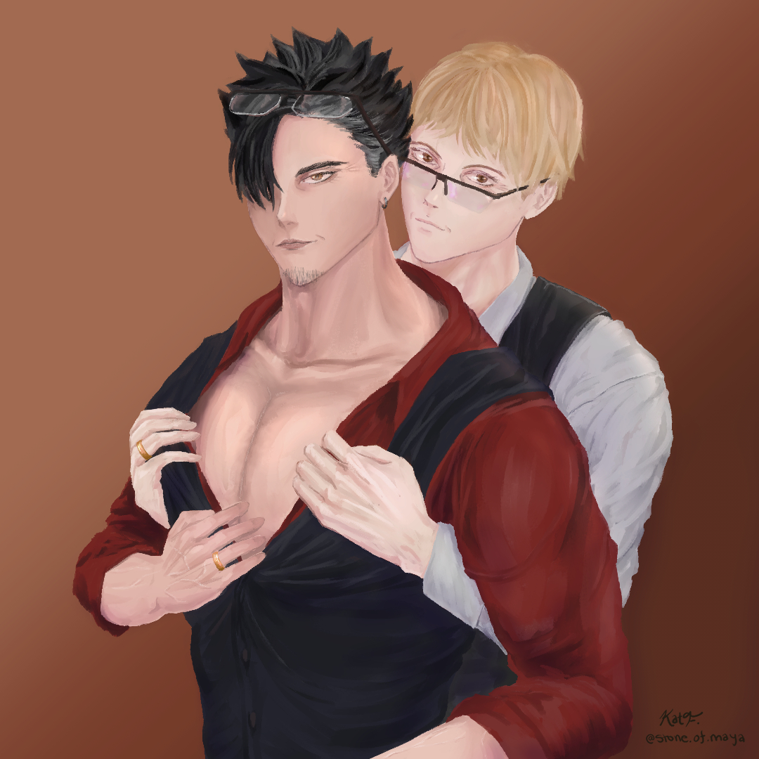 My entry for novak.rouge's 30k dtiys on instagram back in Feb. The prompt was DILF kuroo.  Had a lot of fun with this one.

#DILFHaikyuu #HaikyuuAU #krtsk #kurotsukki #kurooxtsukishima #kurooxtsukkishima #tsukki #kuroo #Haikyuu #haikyuufanart