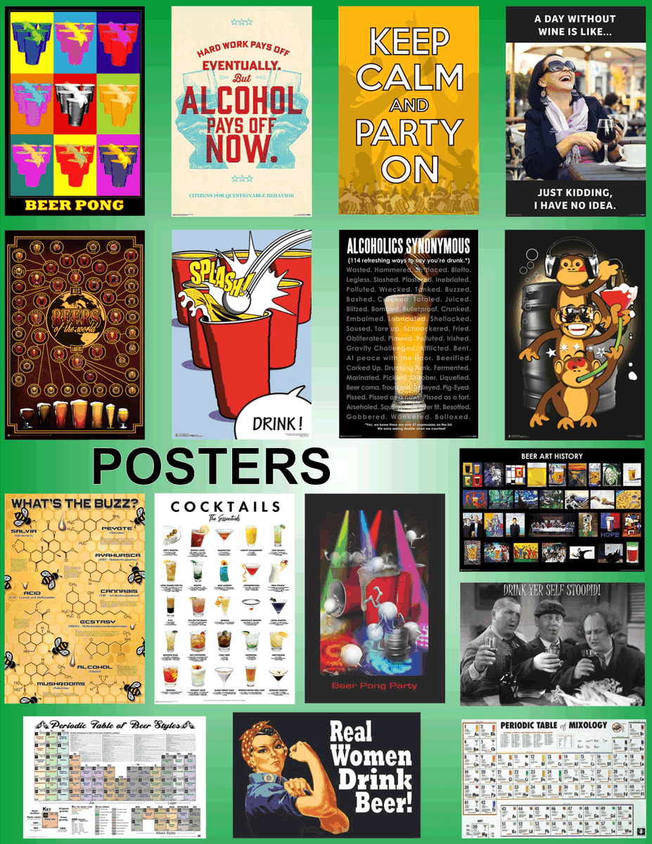 Scorpio Posters is ready to Party!

Check out all the drinking related posters we offer. scorpiopostersc.om