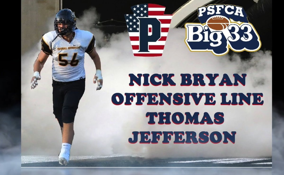 Extremely honored to be a part of such a historic Football Game. Humbled to be on this roster. Congratulations to all who were selected. <a href="/TJHSJaguars/">TJHSJaguars</a> <a href="/psfcabig33/">PSFCA BIG33 Football Classic</a>