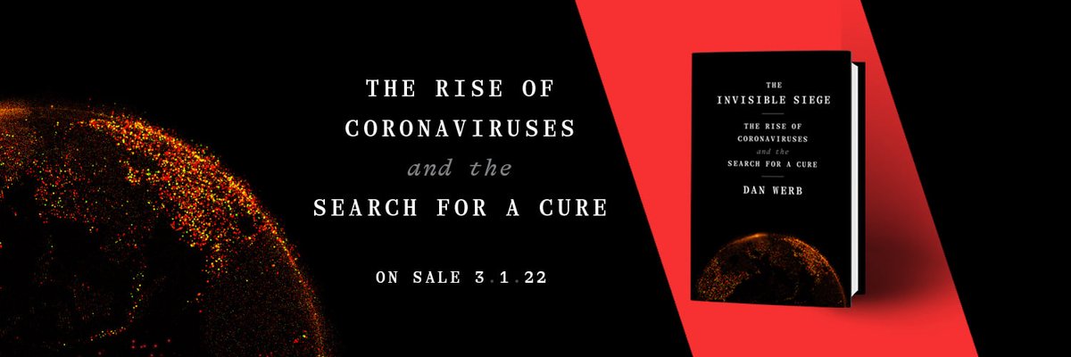 Our friend @dmwerb pretty much does it all. And today is release day for his latest book The Invisible Siege: The Rise Of Coronoviruses + the Search For A Cure. Don't be swayed by the salacious title lol - but seriously, Dr. Dan is the real deal + this book isn't to be missed.
