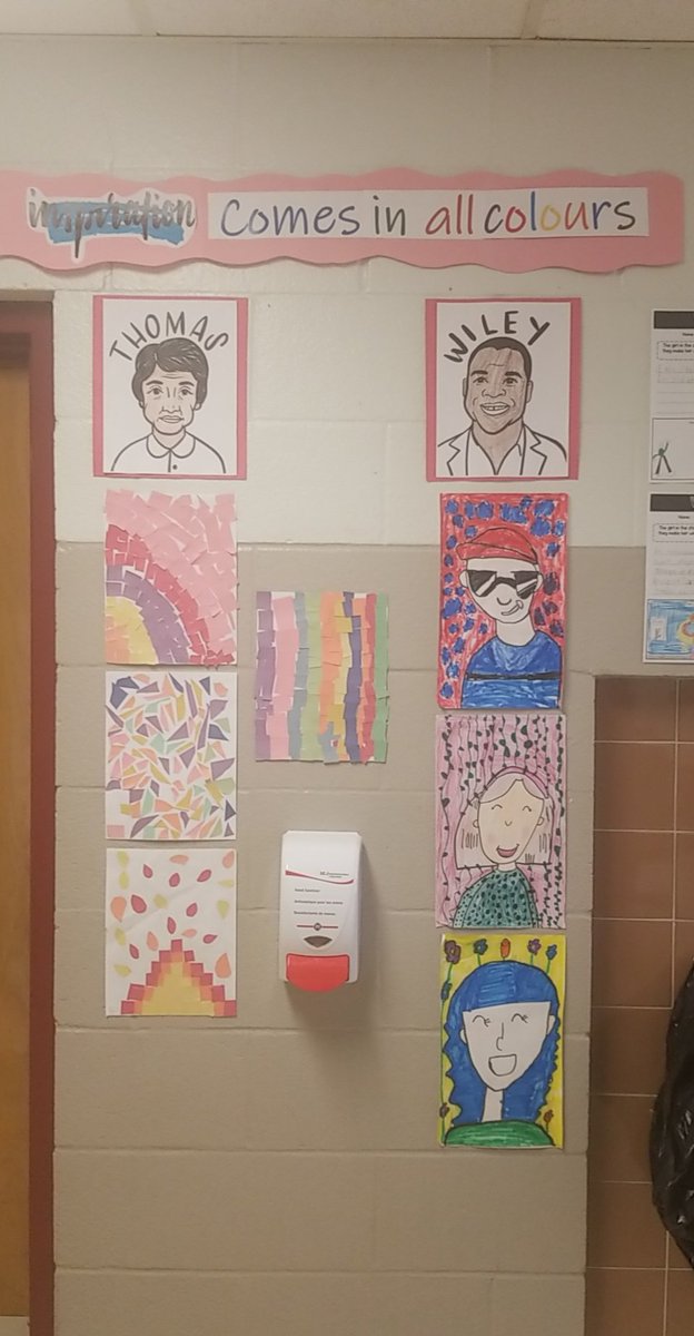 MsCowan_'s tweet photo. With Black History Month coming to an end, I wanted to share the amazing work the 2/3 Ss did on their artist studies! I'm blown away by the effort and perseverance that went in to every piece of art. I'm one proud teacher! @ThamesfordPS https://t.co/HbEmARjv0M