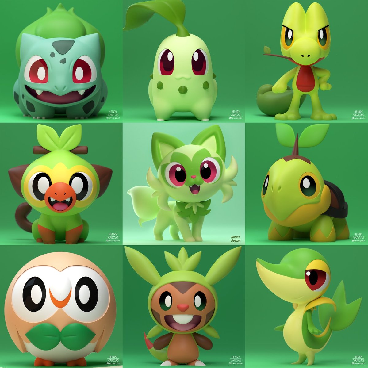 Pokemon verde💚  Pokemon backgrounds, Grass pokémon, Green pokemon