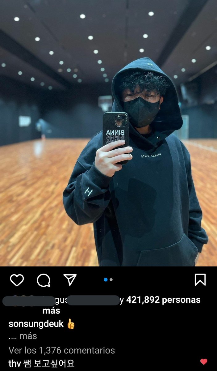 Elymin136's tweet image. Taehyung comentó el post de Son Sungdeuk en Instagram

🐻: ssaem, te extraño

abreviatura de (sunsaengnim) que significa &apos;profesor/instructor/director&apos;. es una jerga que suelen usar para ⬆️

@BTS_twt btsbaragi_jk