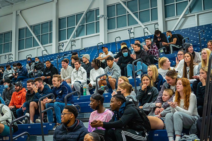 UISWBB's tweet photo. FANS!! You showed up last night and brought the energy!! We can’t thank you enough for supporting our program and helping us earn our first ever post season victory!!🤩🏀 https://t.co/GZlilPt5X1