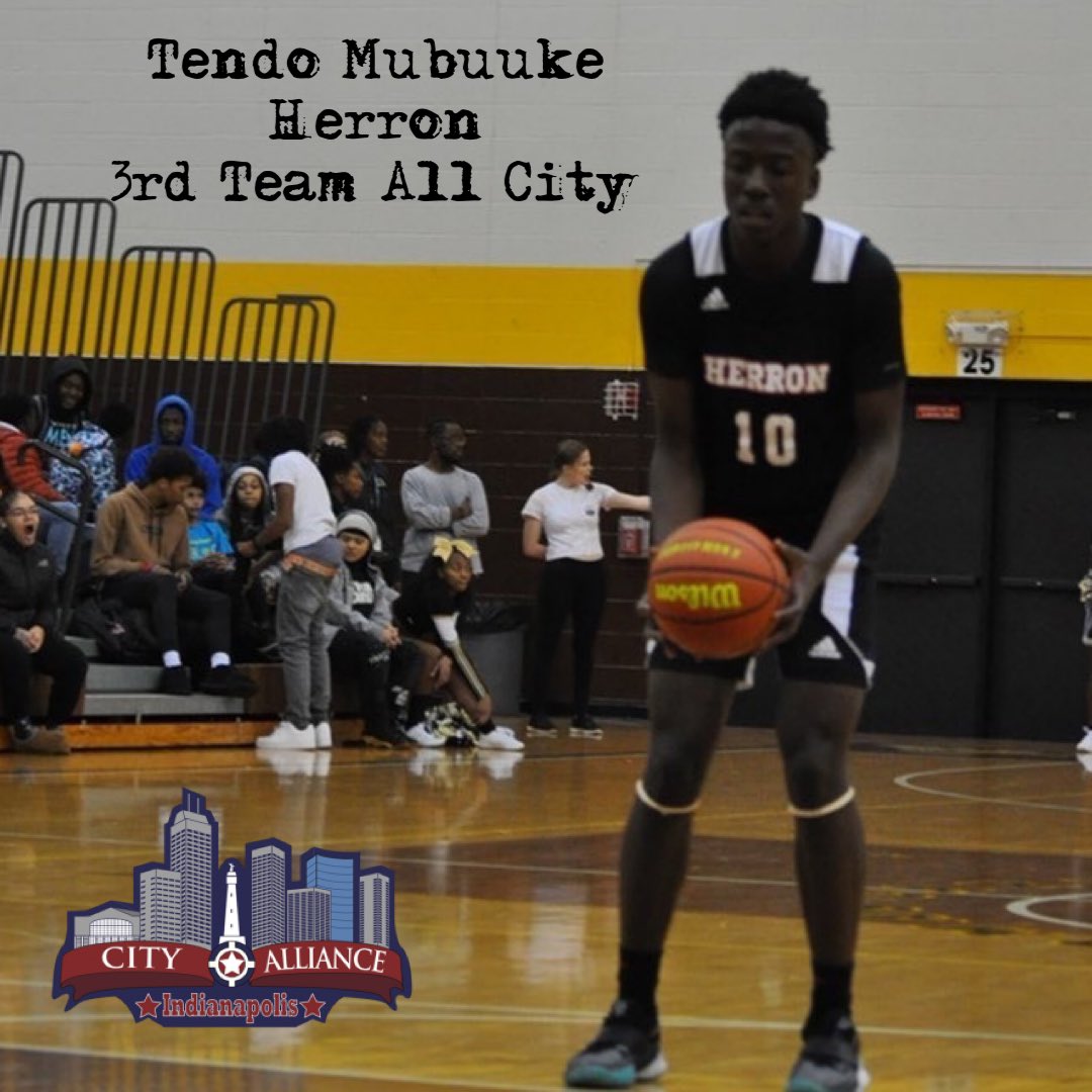 INB Player Spotlight: Congrats to <a href="/HHS_Bbasketball/">Herron High School Boys Basketball</a> Forward <a href="/Tendo_10/">Tendo</a> on his 2022 All City 3rd Team selection. #indynetsbasketball