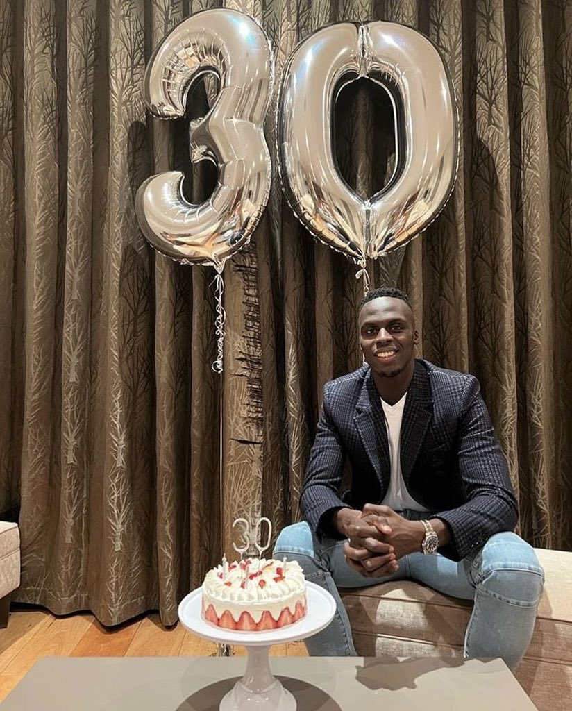 Frank Khalid on Twitter: &ldquo;Edouard Mendy celebrating his birthday 💙…