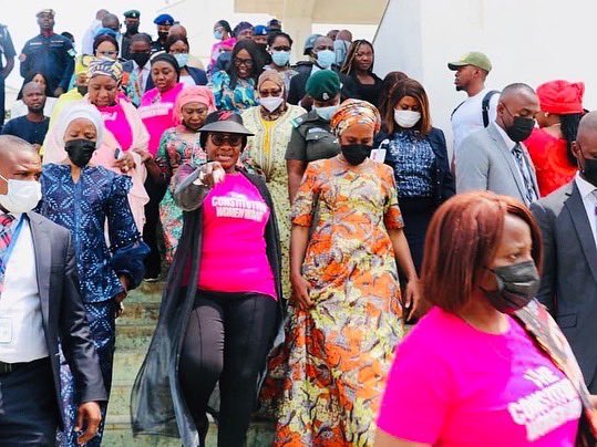 ComfortLUNWomen's tweet photo. How my #WomensMonth began. 
Months of Advocacy on gender-related bills yielded less than expected outcomes as the Lawmakers commence voting. I am inspired by the awakening and call to action that this development represents for Nigerian Women. More Work ahead. #IWD2022 Countdown https://t.co/gZ5NC5X4FS