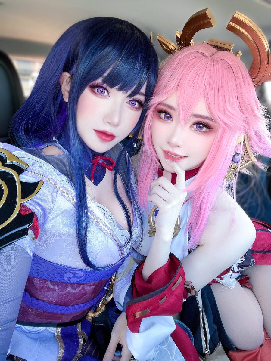 arurinh_'s tweet photo. and they were roommates #GenshinImpact #RaidenShogun #Yaemiko https://t.co/ZPQc4og2zg