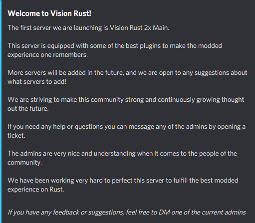 VisionRust's tweet image. Vision Rust 2x Main is launching on March, 3rd, at 4:00pm EST. Be sure to join the discord to gain access to exclusive announcements, and information. 
discord.gg/WFpuvS4ukM

#rust #rustlang #facepunchrust #facepunch #rustserver
