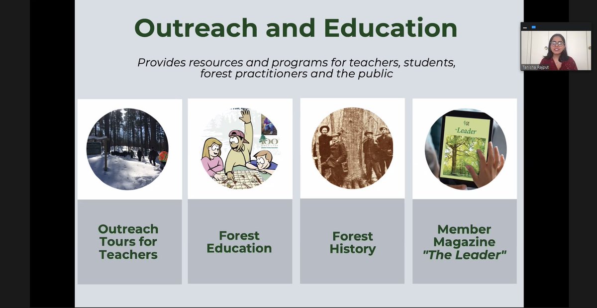 CIF_IFC's tweet photo. Had a great time with @Forests_Ontario @PLT_Canada @ontariowoodlot for the "Teaching with Trees" workshops! Our very own Natasha Machado & Tanisha Rajput presented on what the CIF does including an overview of our outreach & education programs #RootedInCIF https://t.co/spmAhHCHiG https://t.co/1vDhrqfBrz