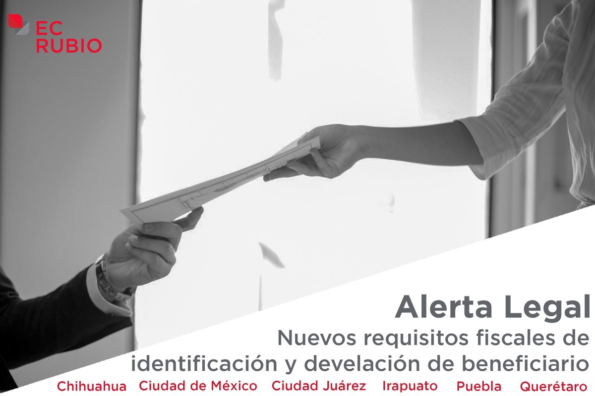 ecrubiomx's tweet photo. A partir del 1° de enero de 2022, la legislación fiscal mexicana establece nuevas obligaciones
ver más detalles en: https://t.co/snG0eYxQdX
#AlertaLegal #compliance #tax
#fideicomiso #notarios #finanzas
#ECRubio https://t.co/ZURaPegD4q
