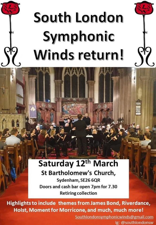 We are BACK! So excited for our concert on 12th March, we will be playing some cracking tunes and putting on a great evening’s entertainment. The concert is free to enter with a cash bar - what more could you ask for?!